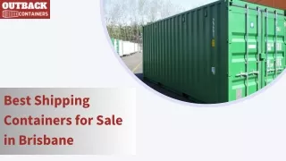 Best Shipping Containers For Sale In Brisbane