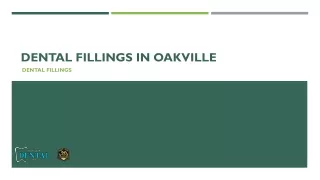 Dental Fillings in Oakville | Central Oakville Dental Care