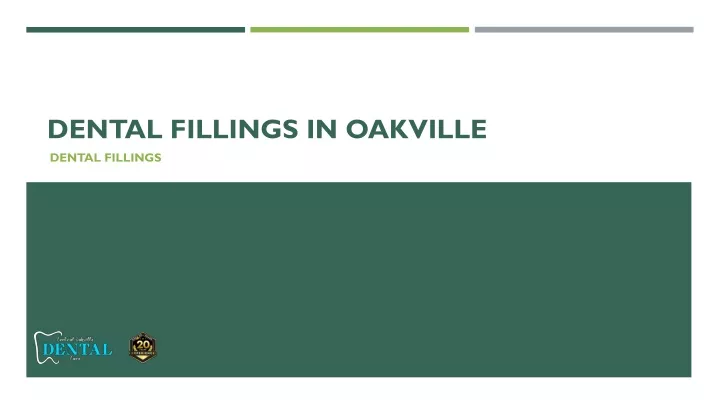 dental fillings in oakville