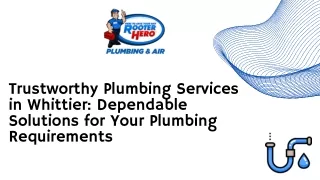 Trustworthy Plumbing Services in Arcadia Dependable Solutions for Your Plumbing Requirements
