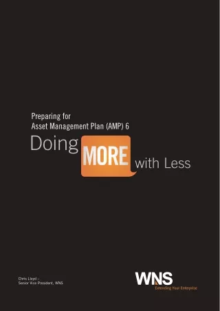 Preparing for Asset Management Plan AMP 6 - Doing More with Less