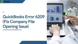 QuickBooks Error 6209 (Fix Company File Opening Issue)