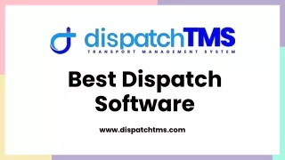 Best Dispatch Software - DispatchTMS
