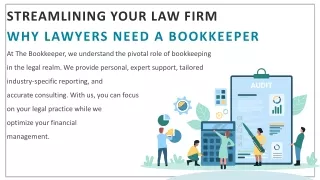 Streamlining Your Law Firm: Why Lawyers Need A Bookkeeper