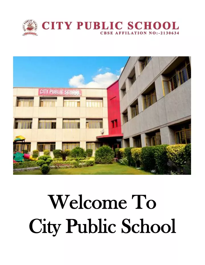 welcome to city public school