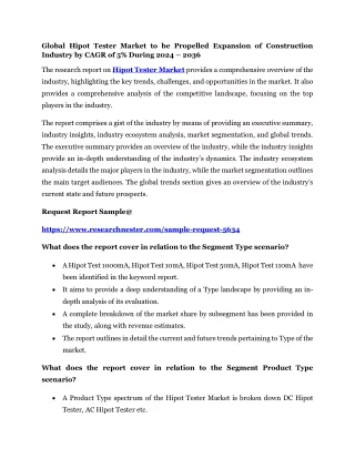 global hipot tester market to be propelled