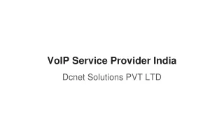VoIP service provider India