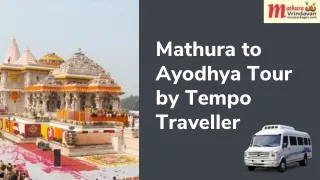 Mathura to Ayodhya Tour by Tempo Traveller