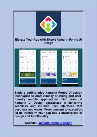 xamarin forms ui design