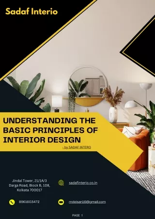 Understanding the Basic Principles of Interior Design