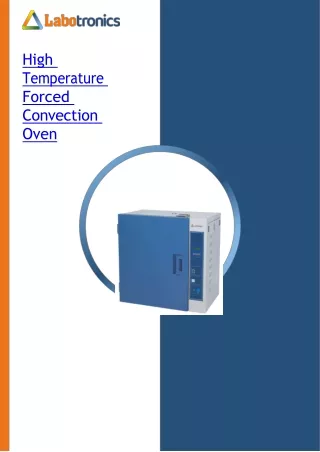 high temperature forced convection oven