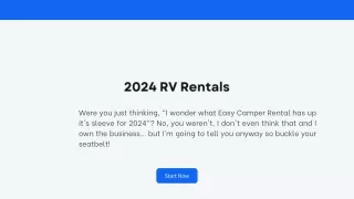 2024 RV Rentals