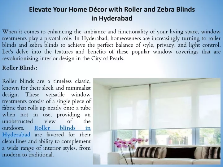 elevate your home d cor with roller and zebra