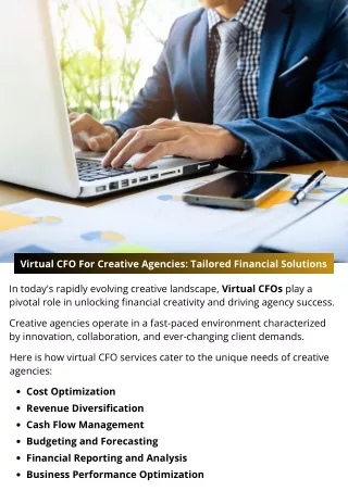 Virtual CFO For Creative Agencies: Tailored Financial Solutions