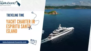 Yacht charter in Espiritu Santo Island