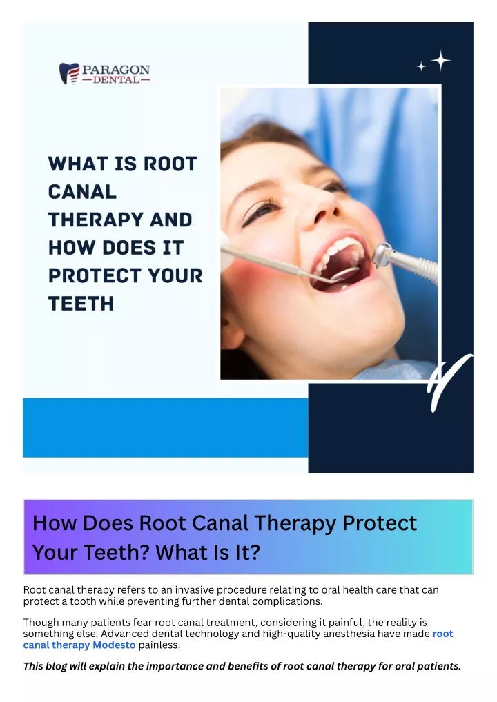 how does root canal therapy protect your teeth
