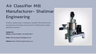 Air Classifier Mill Manufacturer, Best Air Classifier Mill Manufacturer
