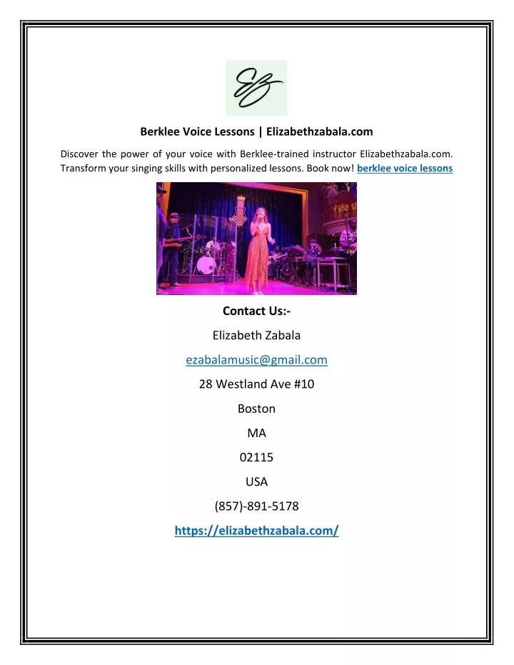 berklee voice lessons elizabethzabala com