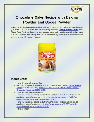 Baking powder online