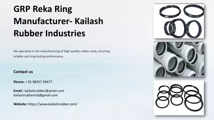 grp reka ring manufacturer kailash rubber