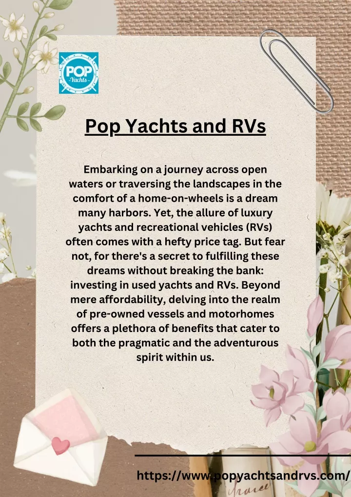 pop yachts and rvs