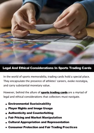 Legal And Ethical Considerations In Sports Trading Cards