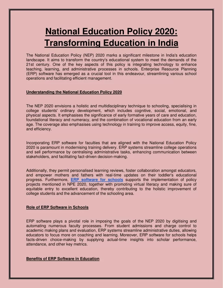 national education policy 2020 transforming
