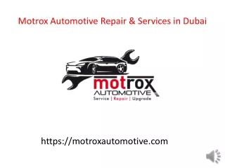 Motrox Car Repair and Services in Dubai
