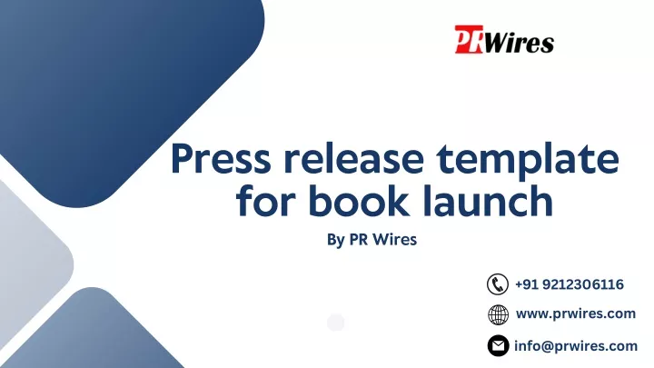 press release template for book launch by pr wires