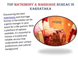 Top Matrimony & Marriage Bureau in Karnataka