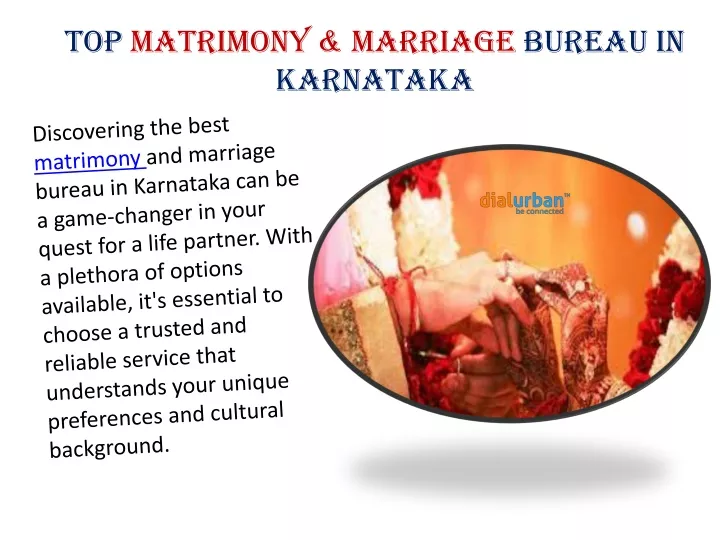 top matrimony marriage bureau in karnataka