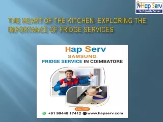 Fridge repair and service in Coimbatore