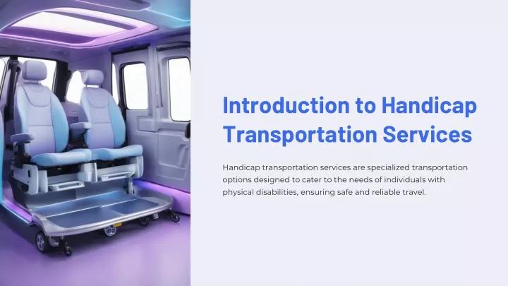 introduction to handicap transportation services