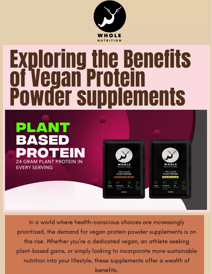 exploring the benefits of vegan protein powder