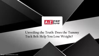 Unveiling the Truth Does the Tummy Tuck Belt Help You Lose Weight