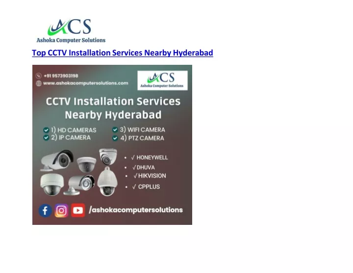 top cctv installation services nearby hyderabad