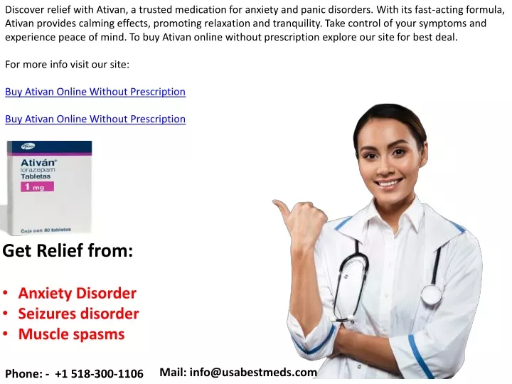 discover relief with ativan a trusted medication