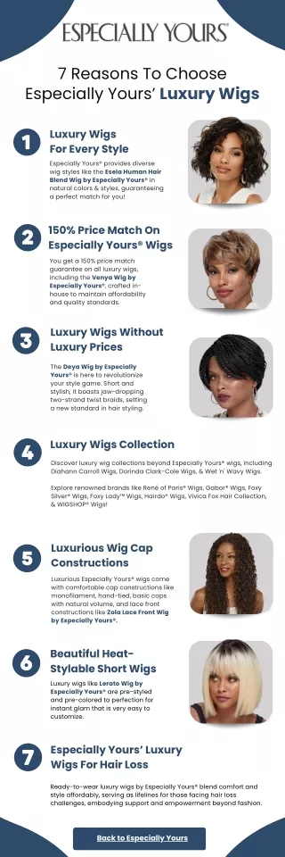 7 reasons to choose especially yours luxury wigs