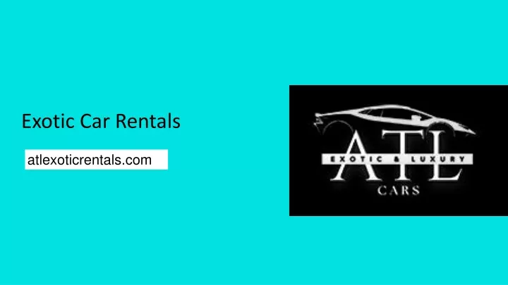 exotic car rentals