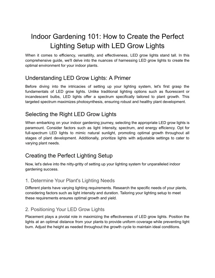 indoor gardening 101 how to create the perfect
