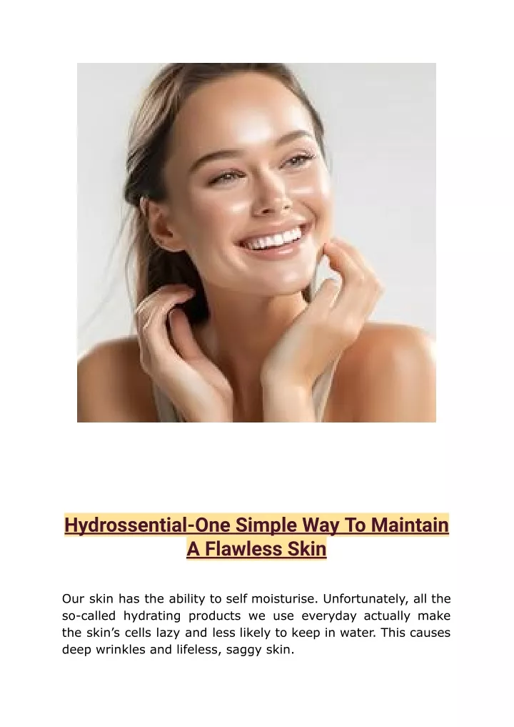 hydrossential one simple way to maintain