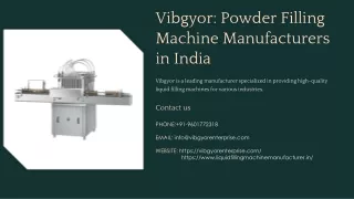 Powder Filling Machine Manufacturers in India, Best Powder Filling Machine Manuf