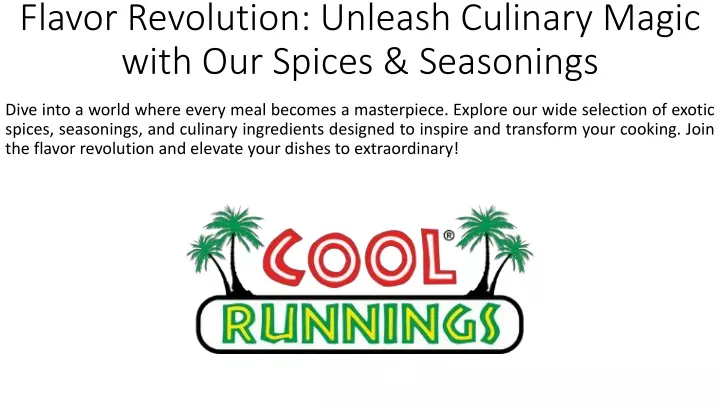 flavor revolution unleash culinary magic with our spices seasonings