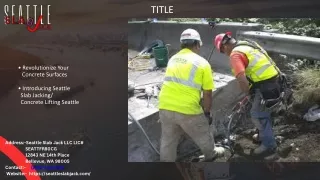 Concrete Lifting Seattle