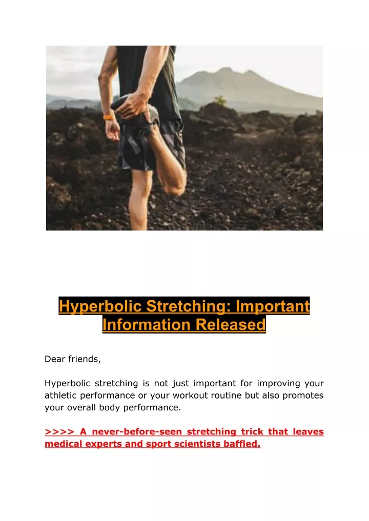 hyperbolic stretching important information
