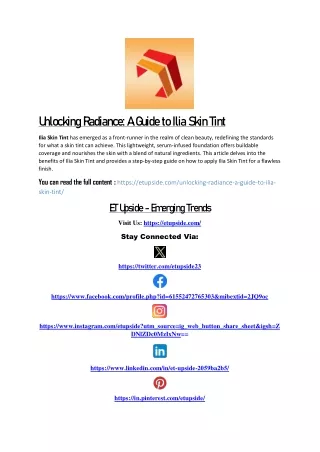 Unlocking Radiance- A Guide to Ilia Skin Tint
