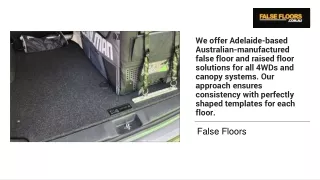 False Floors for vans and cars