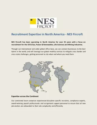 Recruitment Expertise in North America - NES Fircroft