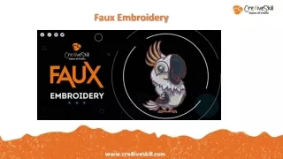 Best Faux Embroidery Simulated Design Service | Cre8iveSkill