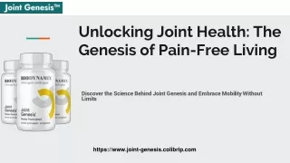 Joint Genesis: Empowering Your Journey to Optimal Joint Health